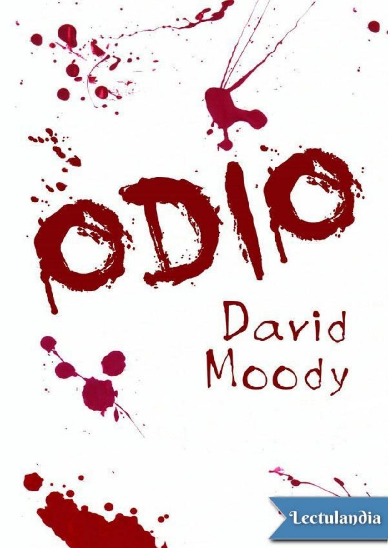 Odio de David Moody, portada del libro