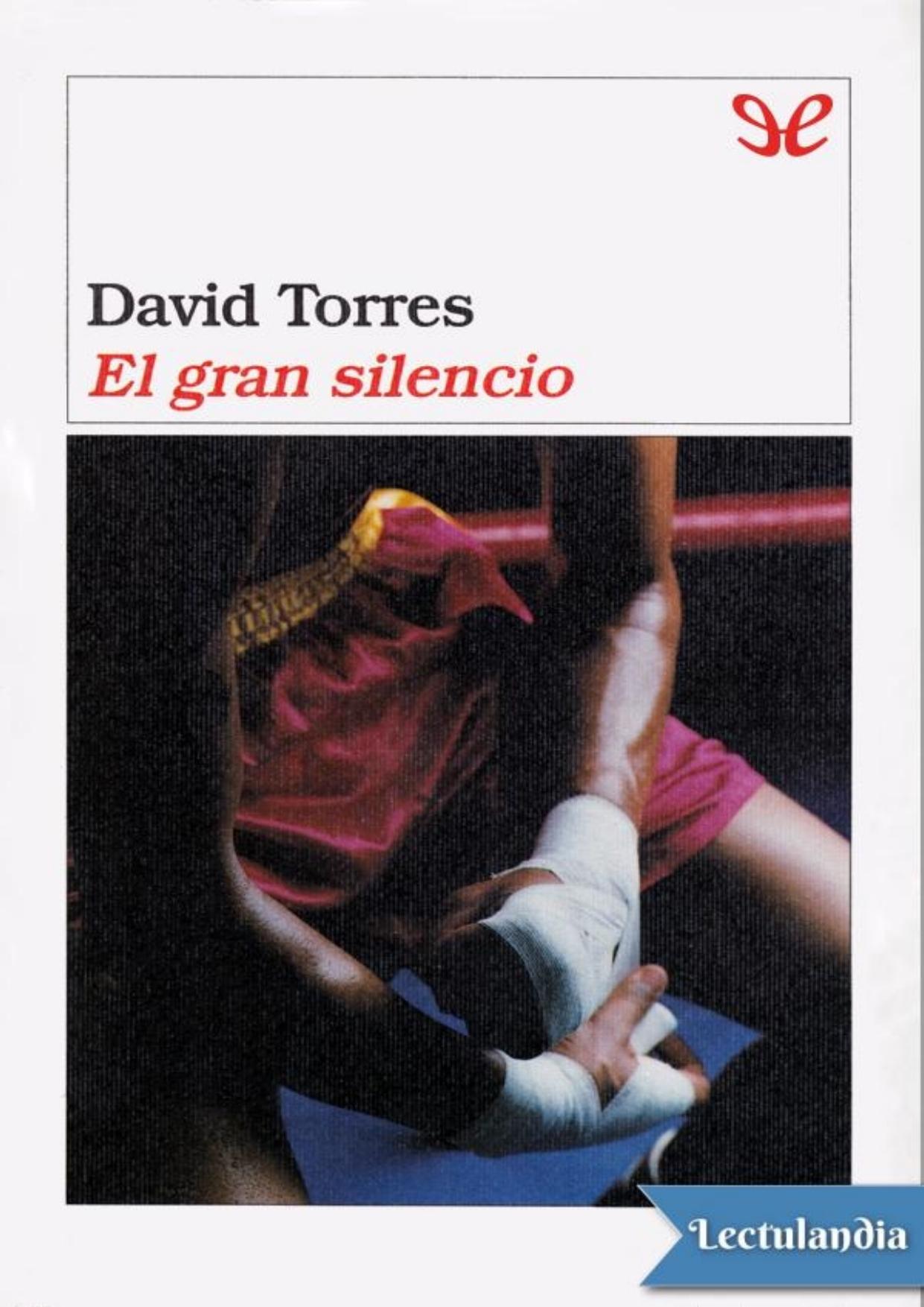 El gran silencio de David Torres, portada del libro