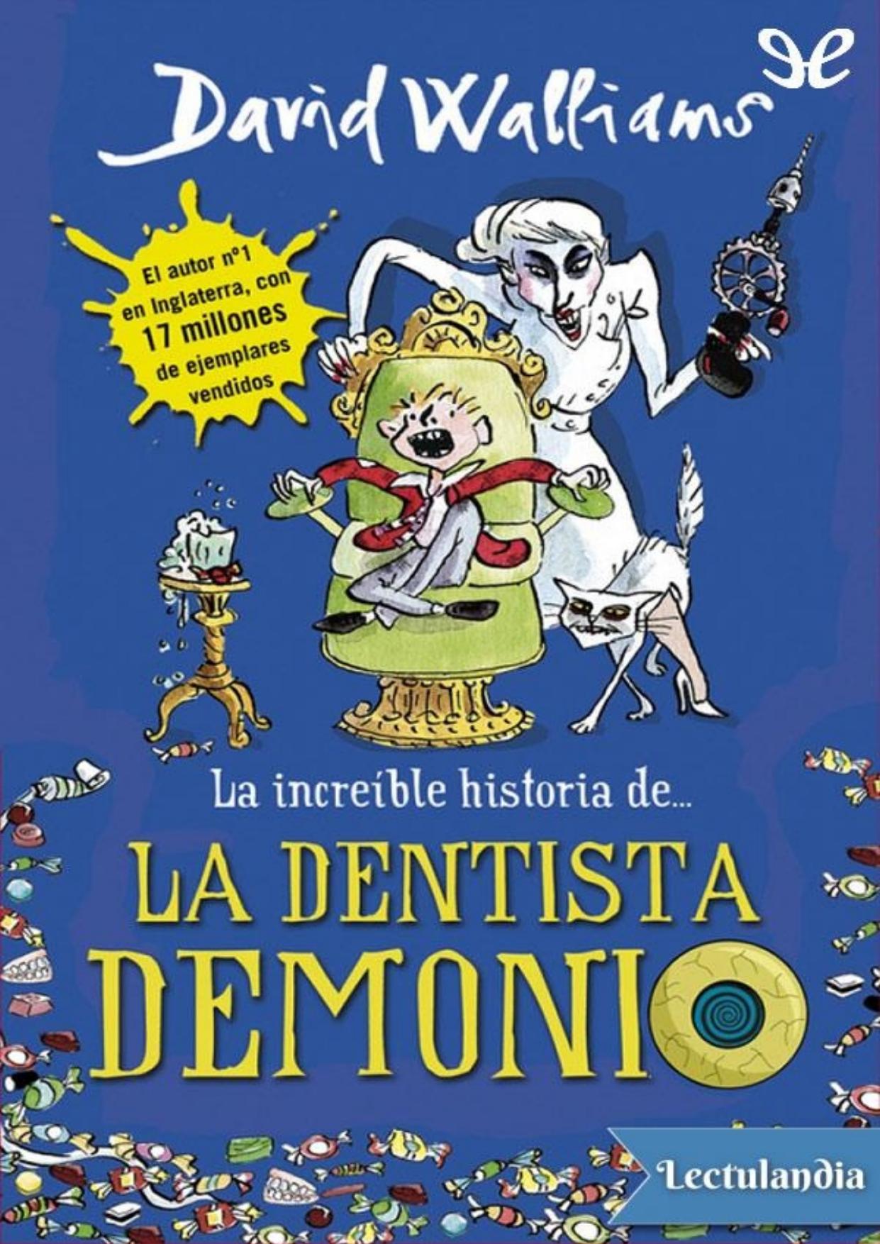 La dentista demonio de David Walliams, portada del libro
