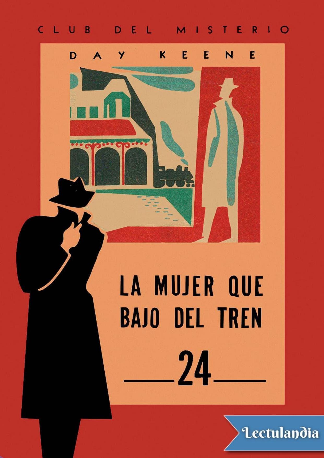 La mujer que bajó del tren de Day Keene, portada del libro
