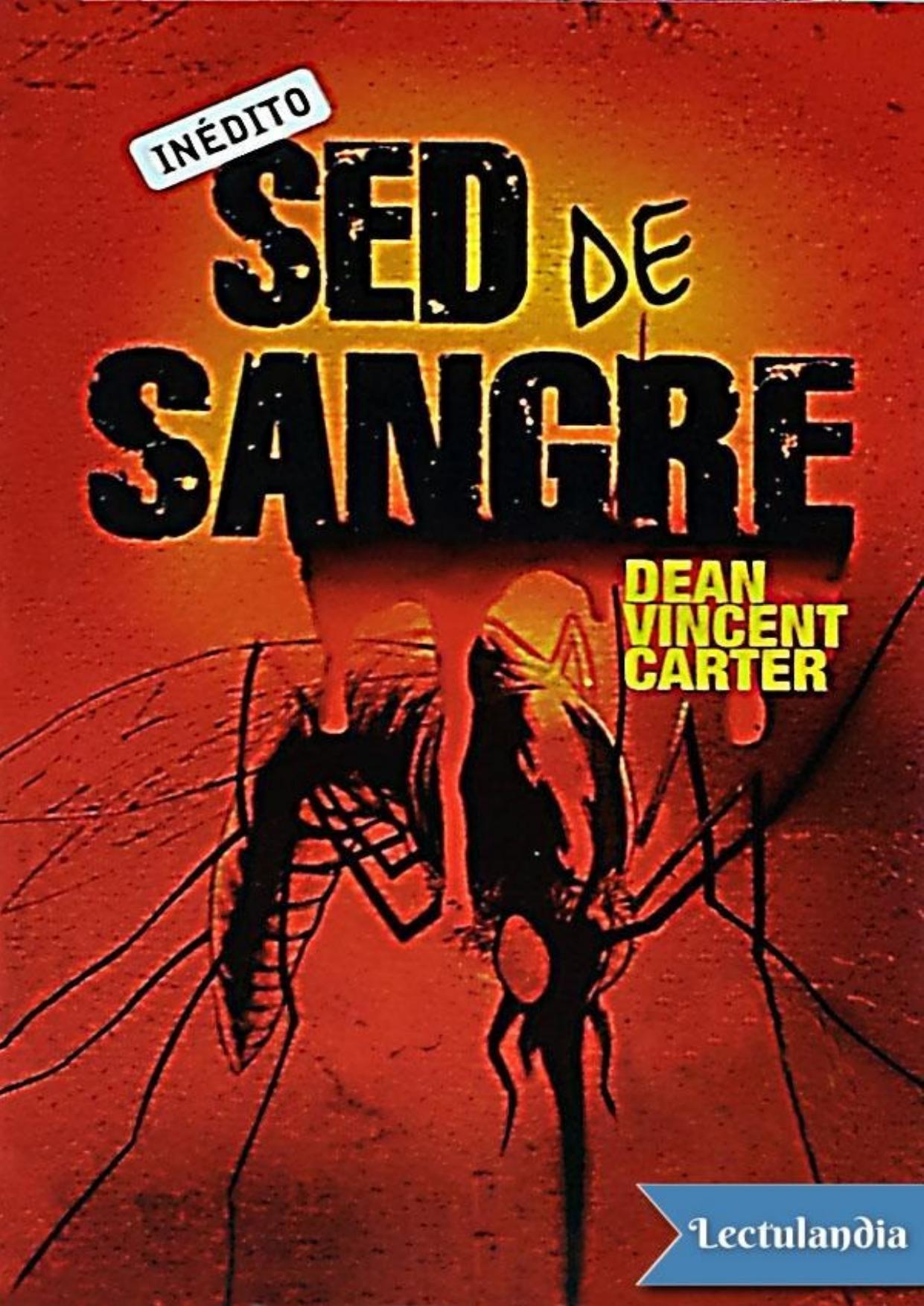 Sed de sangre de Dean Vincent Carter, portada del libro