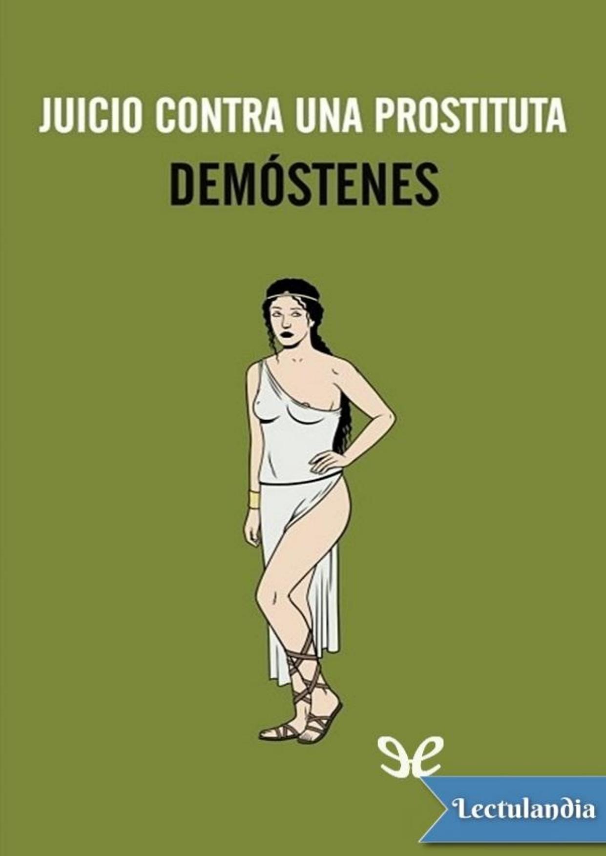 Juicio contra una prostituta de Demóstenes, portada del libro