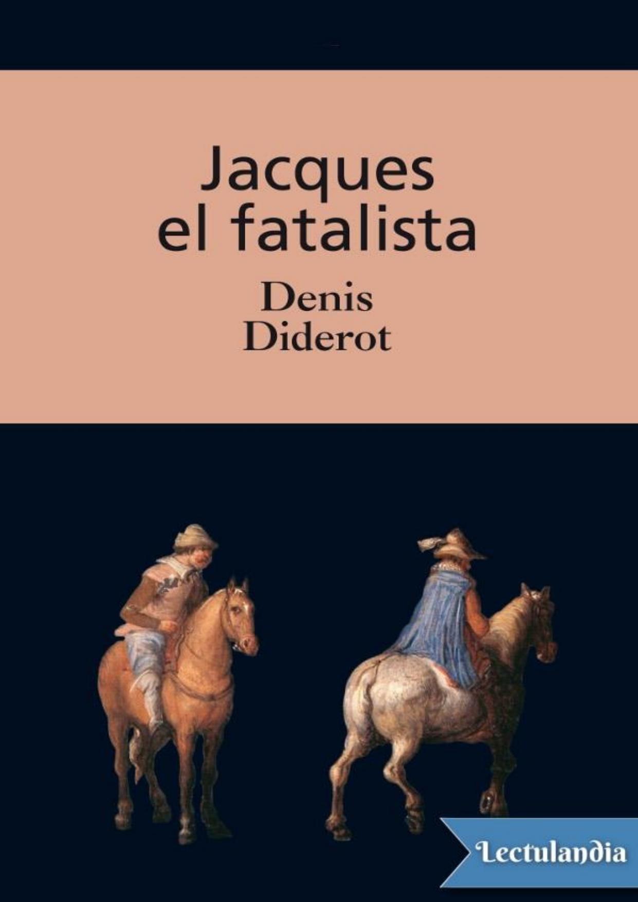 Jacques el fatalista de Denis Diderot, portada del libro