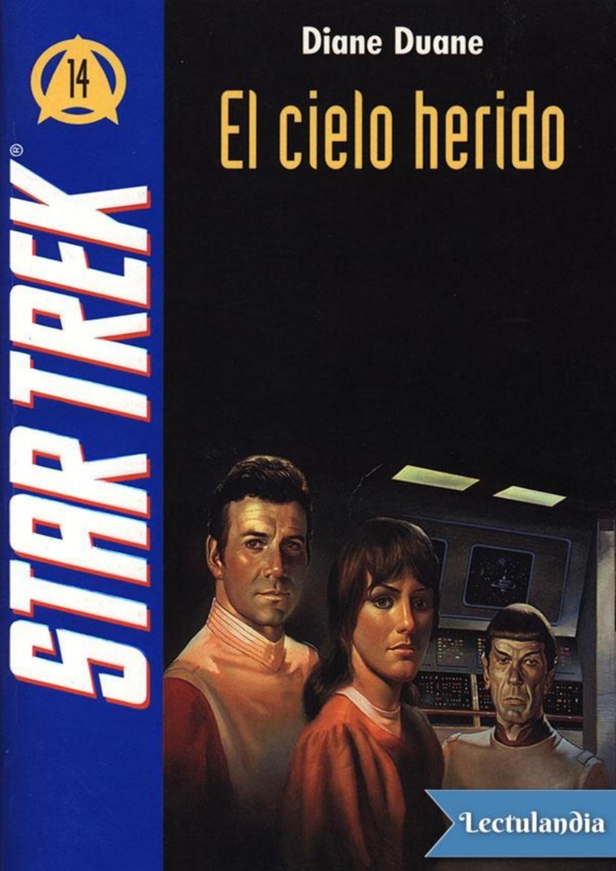 El cielo herido de Diane Duane, portada del libro