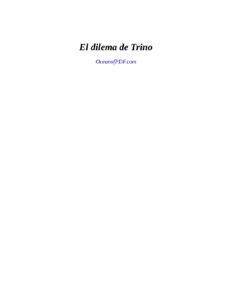 Portada de El Dilema de Trino