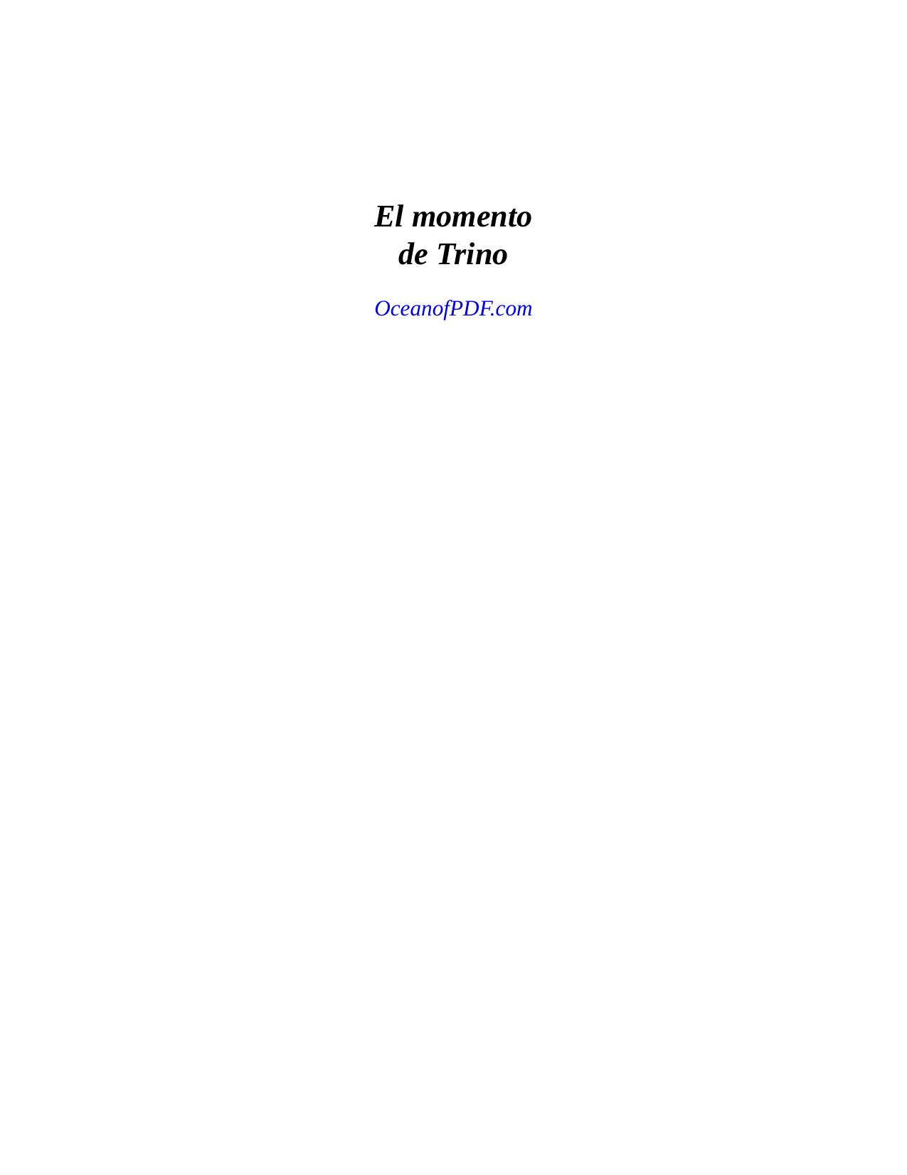El Momento de Trino de Diane Gonzales Bertrand, portada del libro