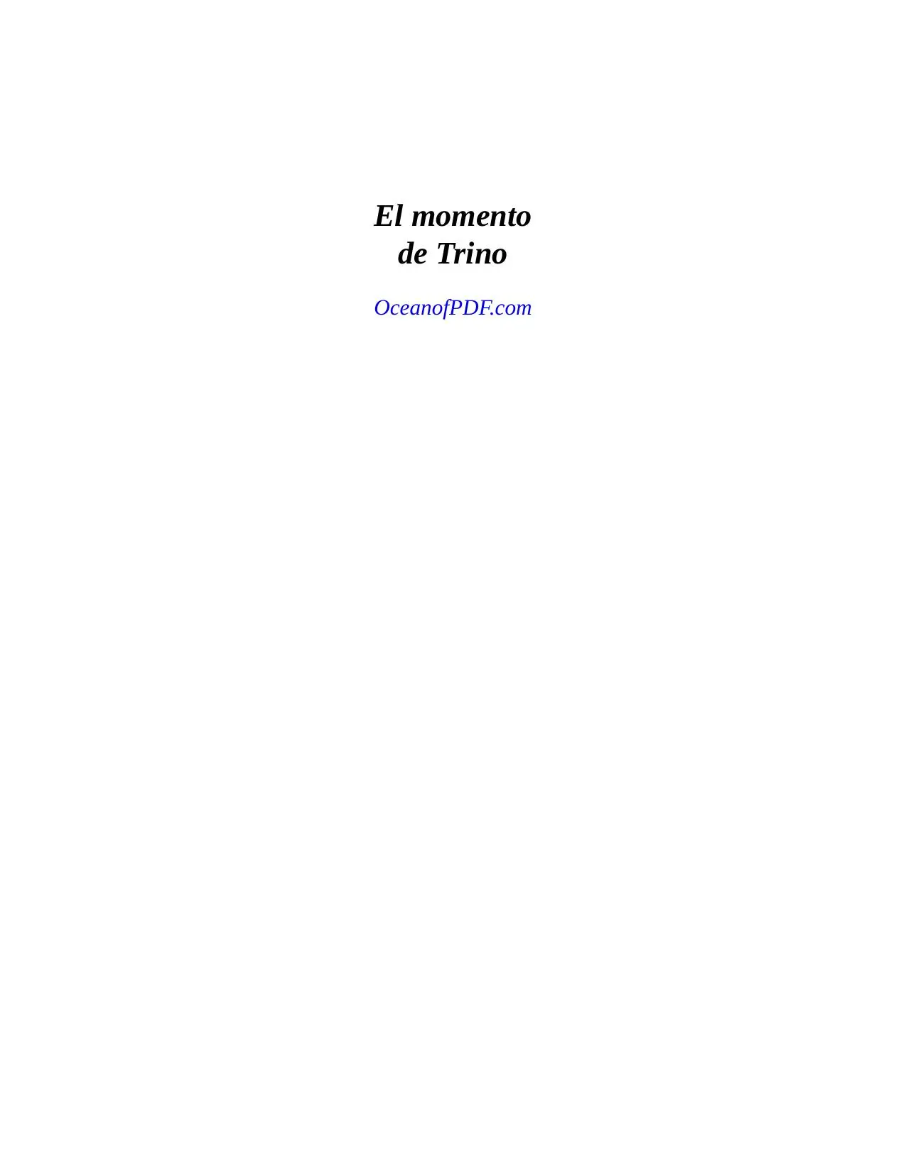 Portada de El Momento de Trino