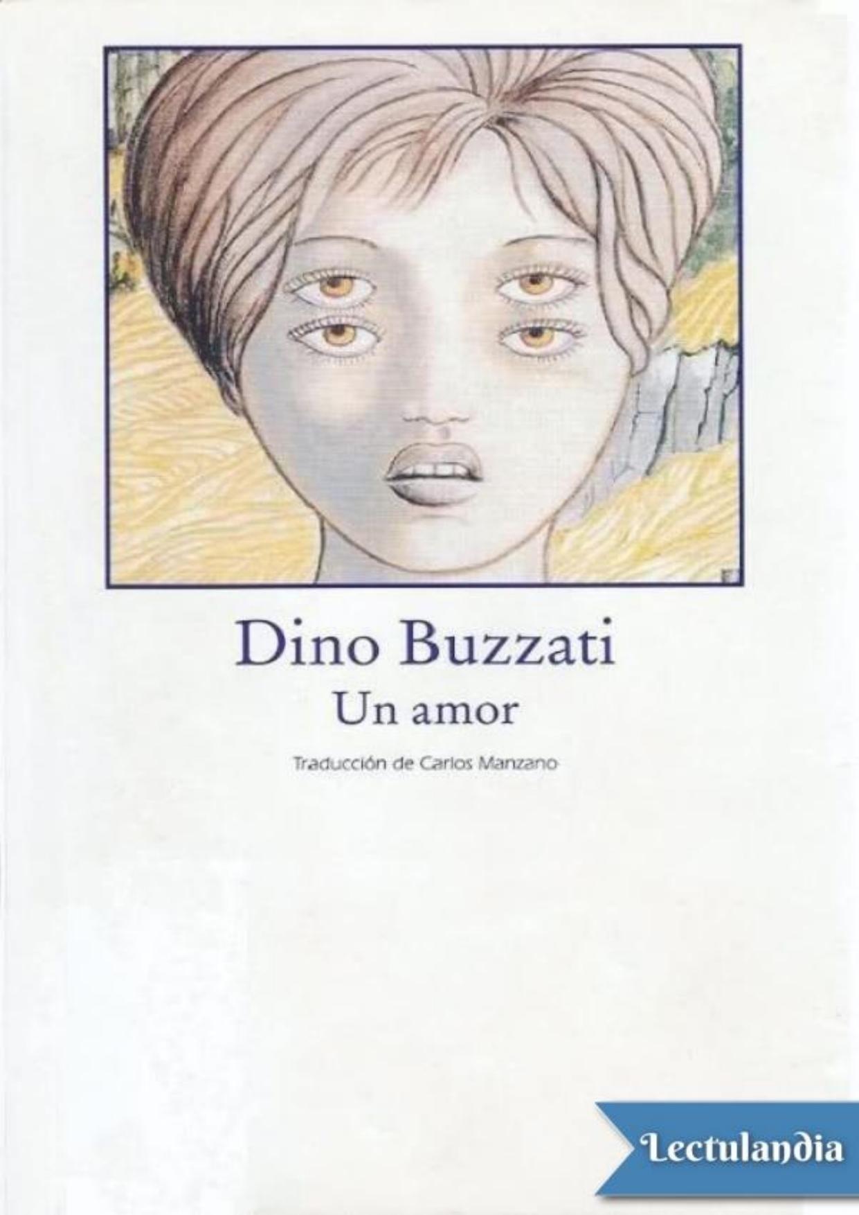 Un amor de Dino Buzzati, portada del libro