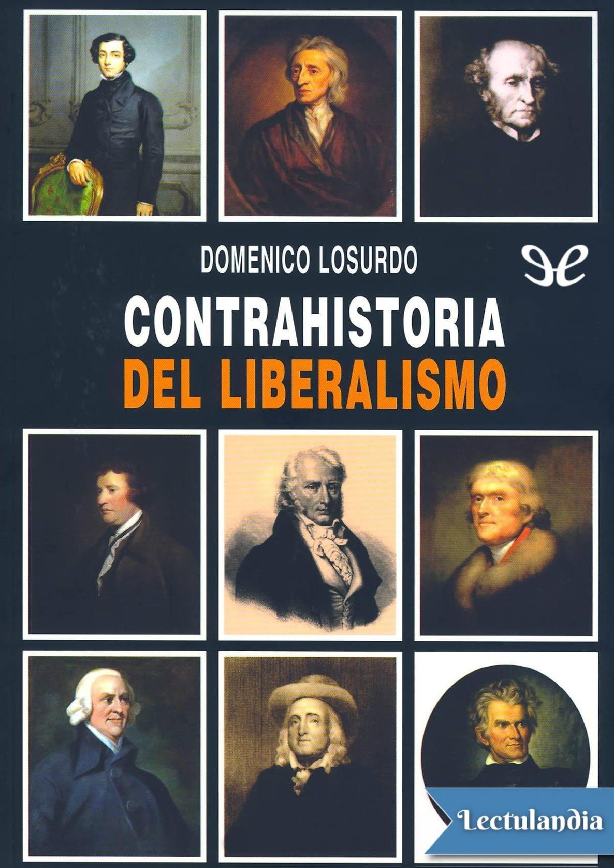 Contrahistoria del liberalismo de Domenico Losurdo, portada del libro