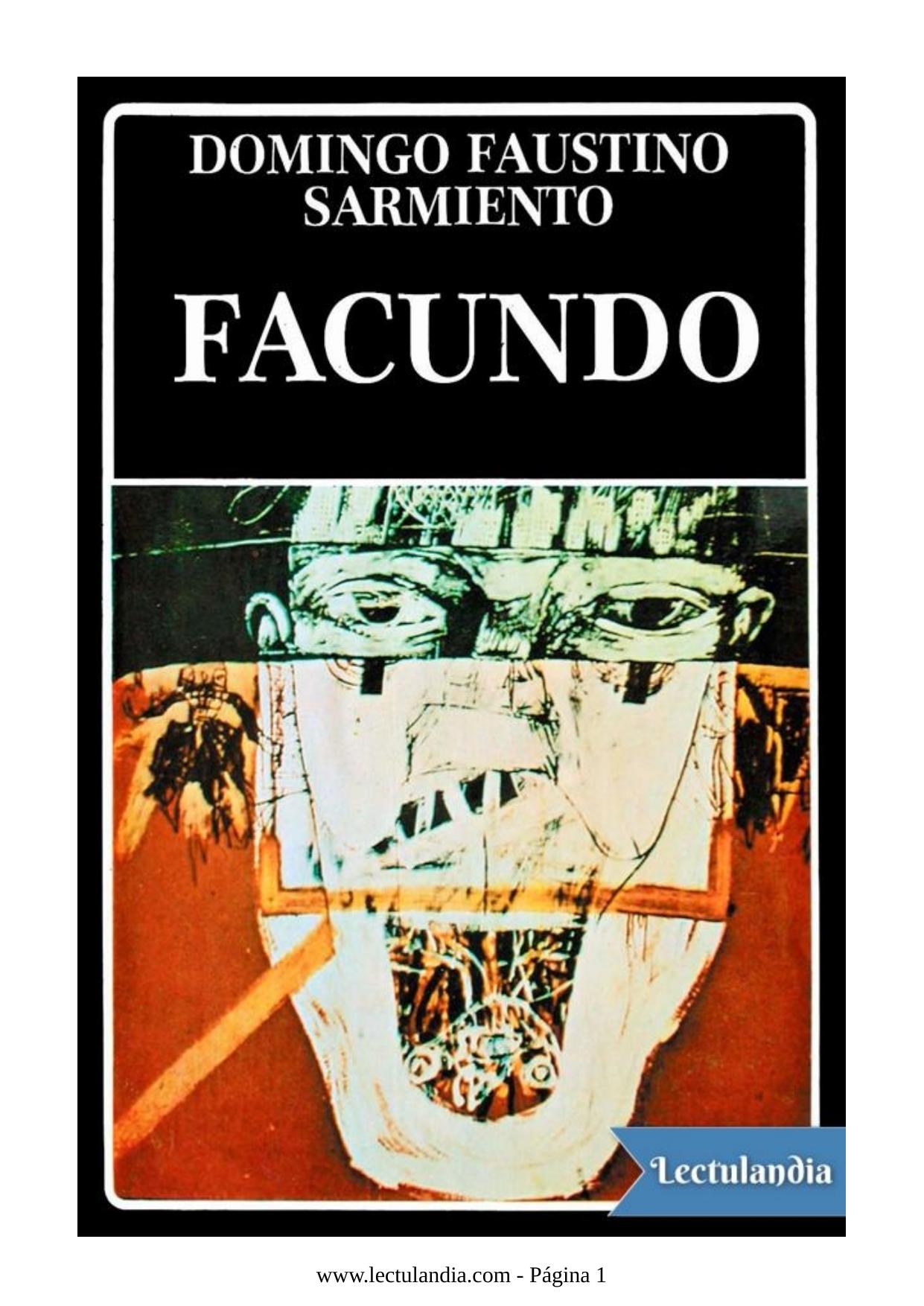 Facundo de Domingo Faustino Sarmiento, portada del libro