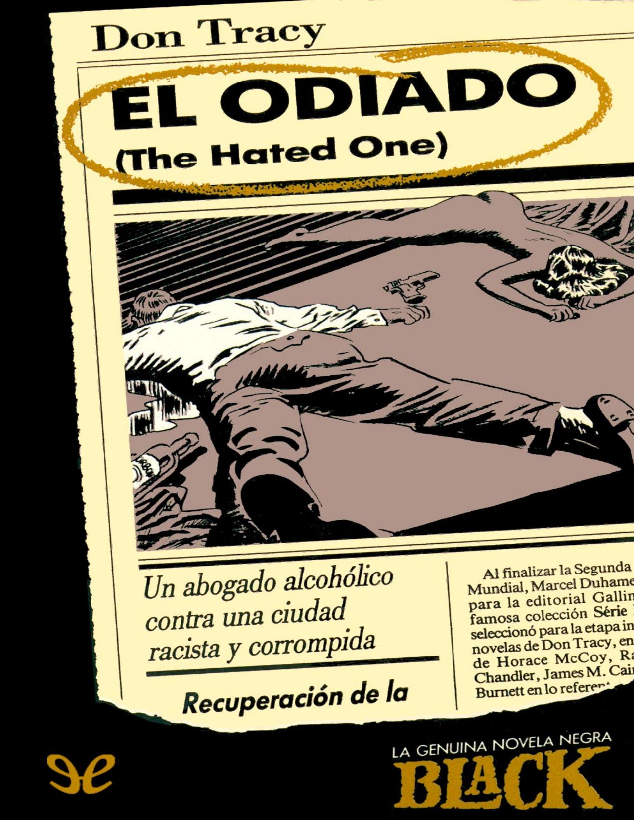 El odiado de Don Tracy, portada del libro