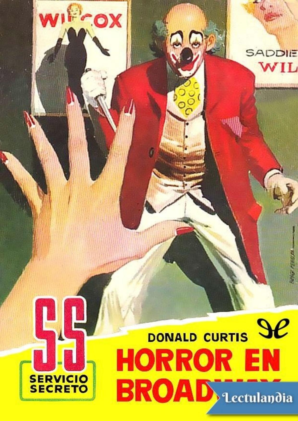 Horror en Broadway de Donald Curtis, portada del libro