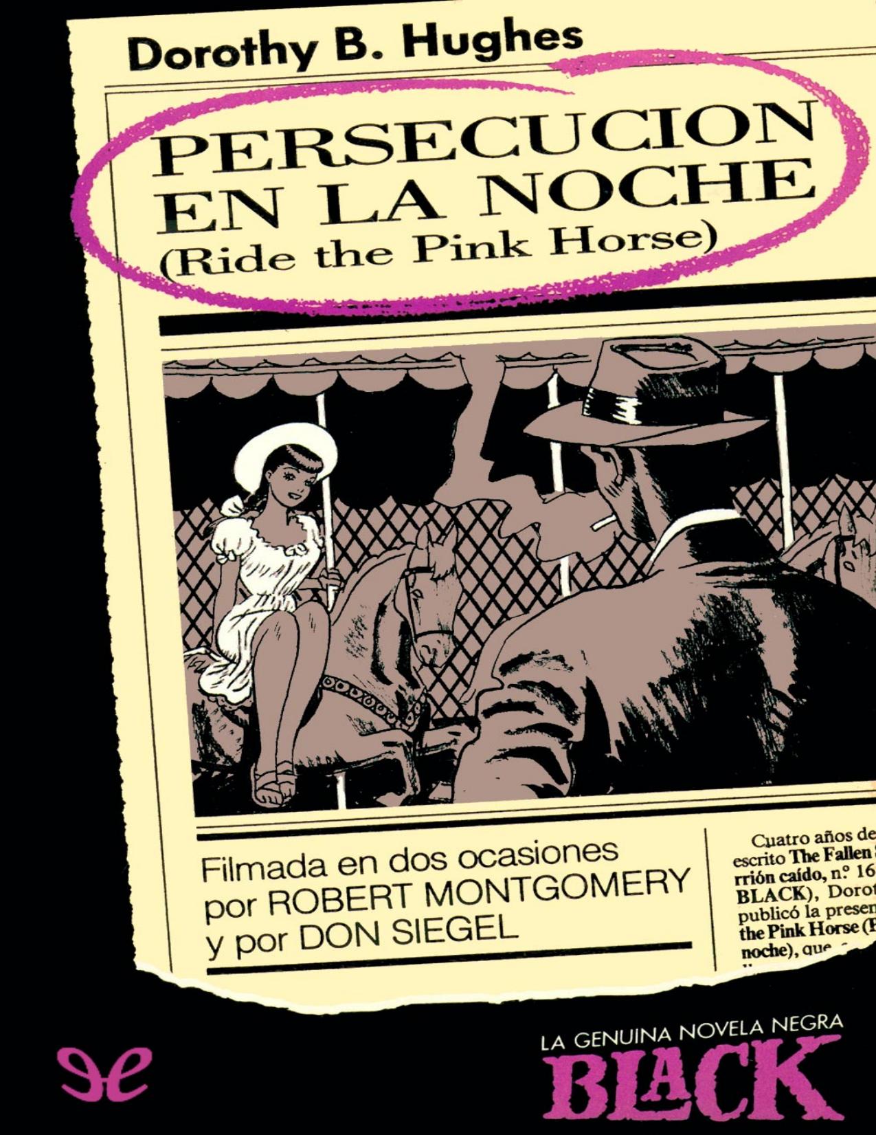 Persecucion en la noche de Dorothy B. Hughes, portada del libro