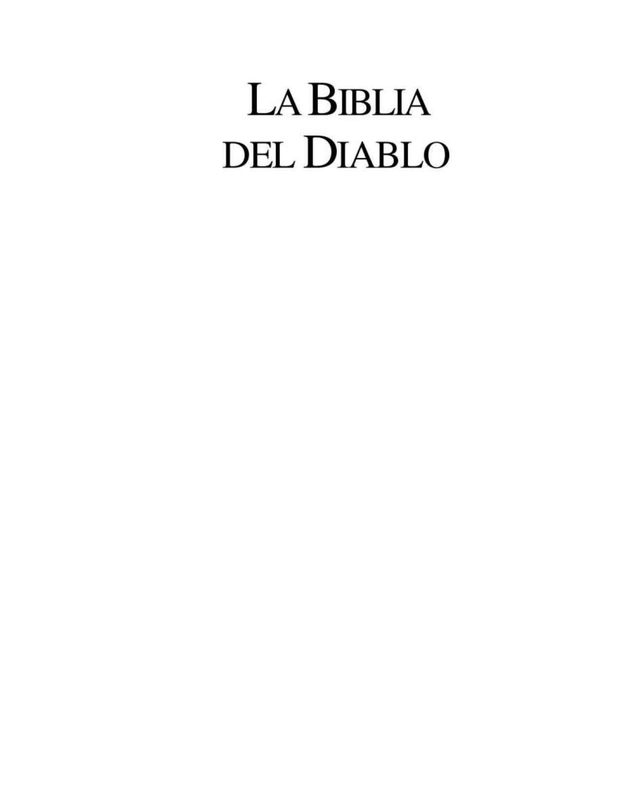La Biblia del Diablo de Dubell, portada del libro