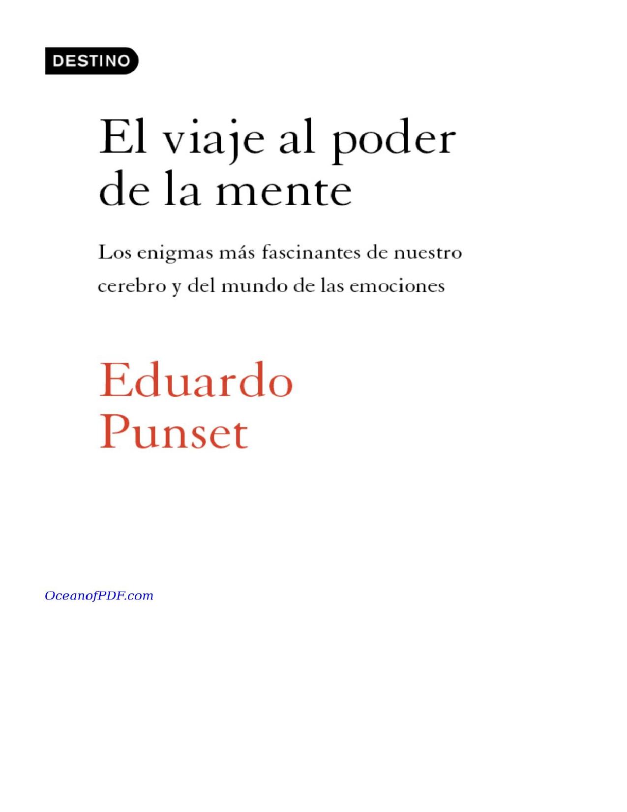 El viaje al poder de la mente de Eduardo Punset, portada del libro