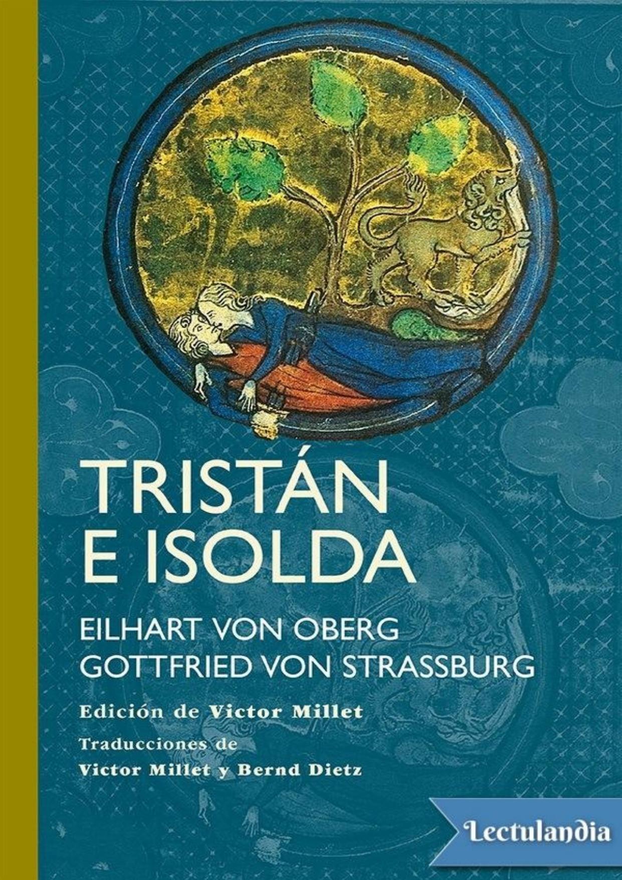Tristán e Isolda de Eilhart von Oberg, portada del libro