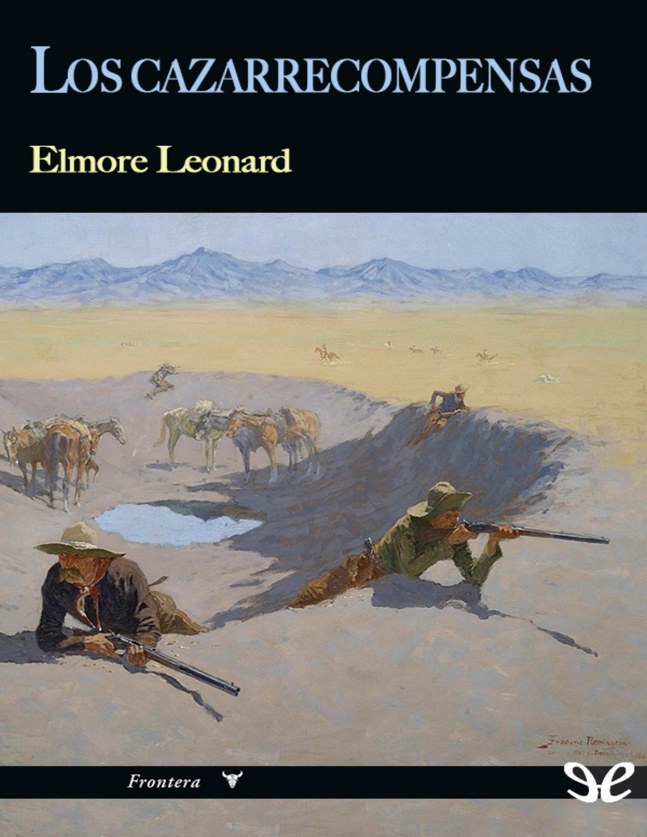 Los cazarrecompensas de Elmore Leonard, portada del libro