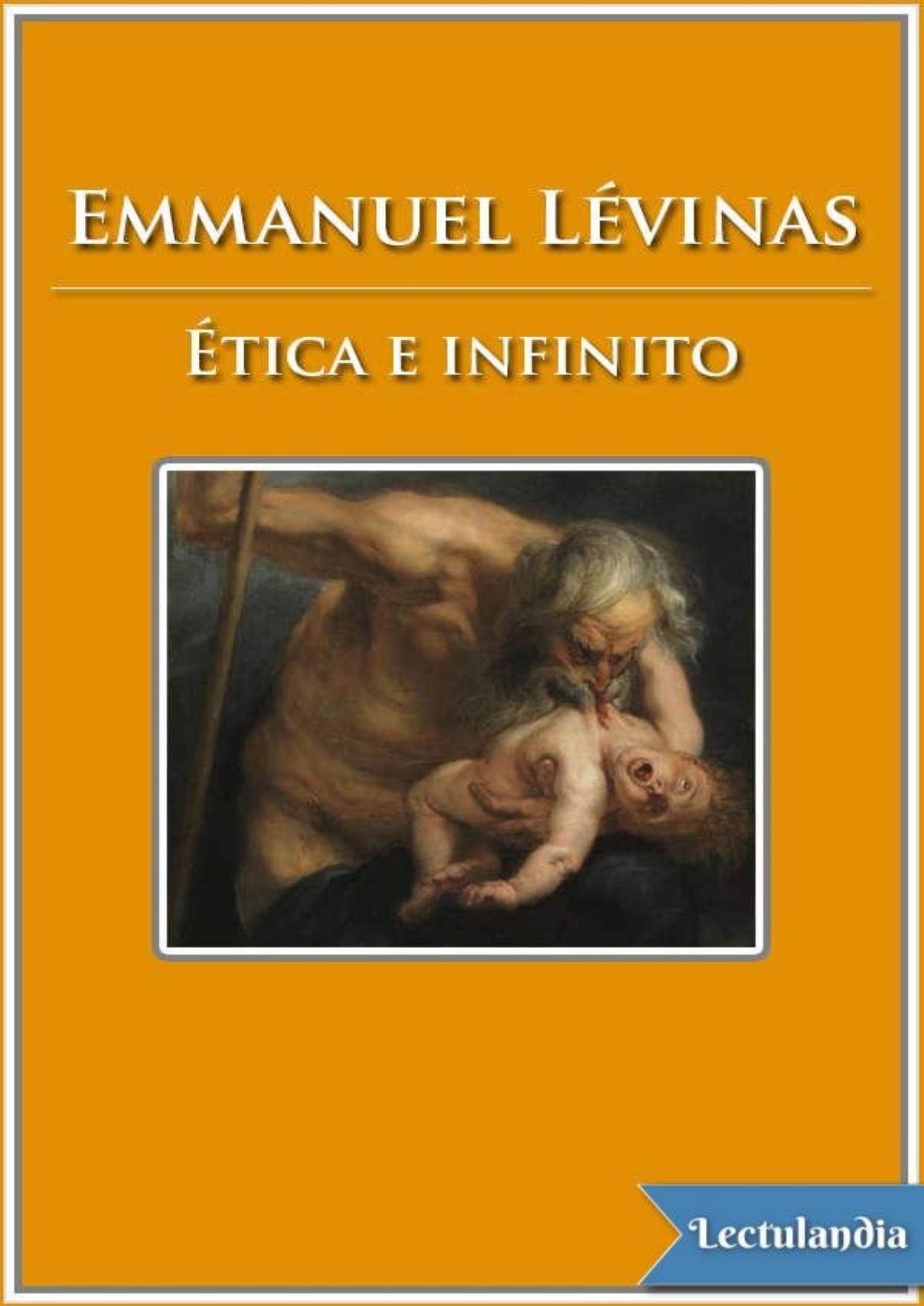 Ética e infinito de Emmanuel Lévinas, portada del libro
