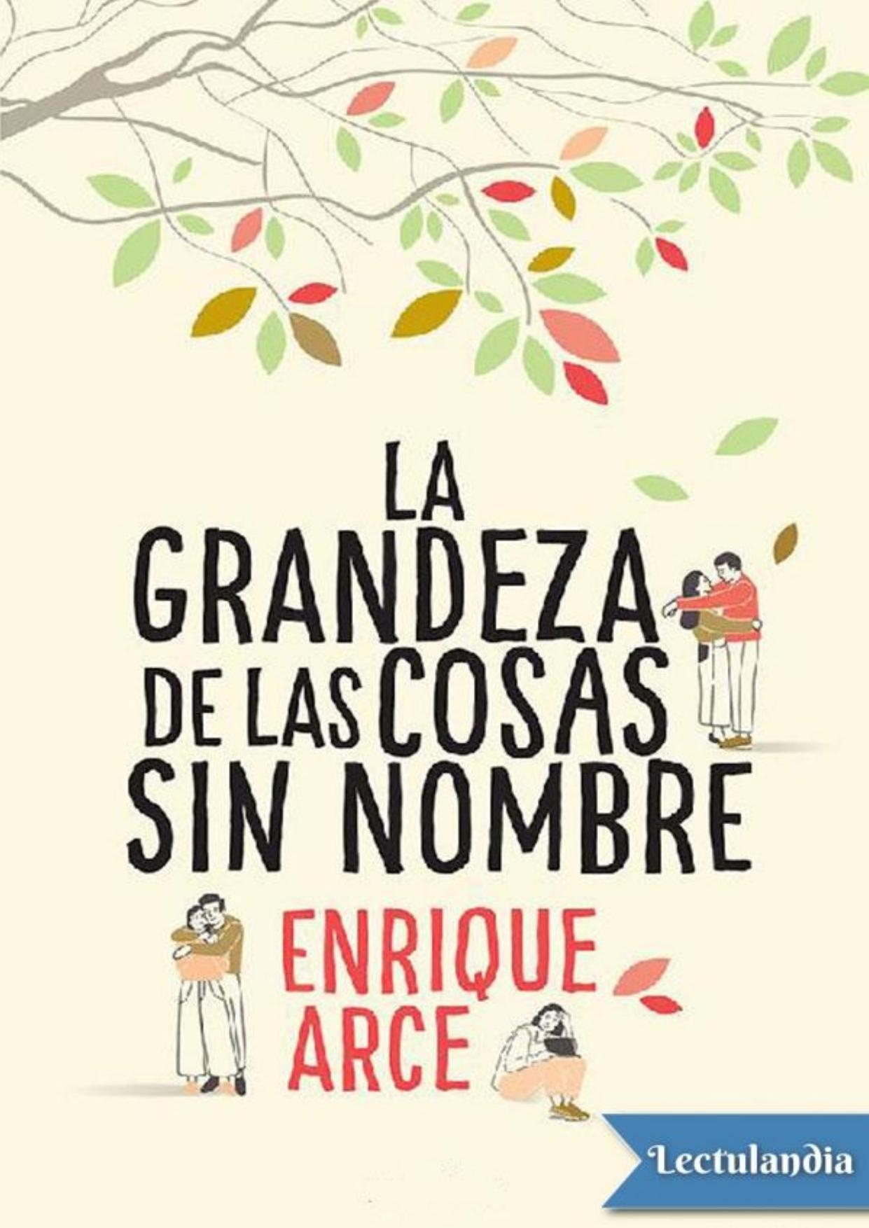 La grandeza de las cosas sin nombre de Enrique Arce Temple, portada del libro