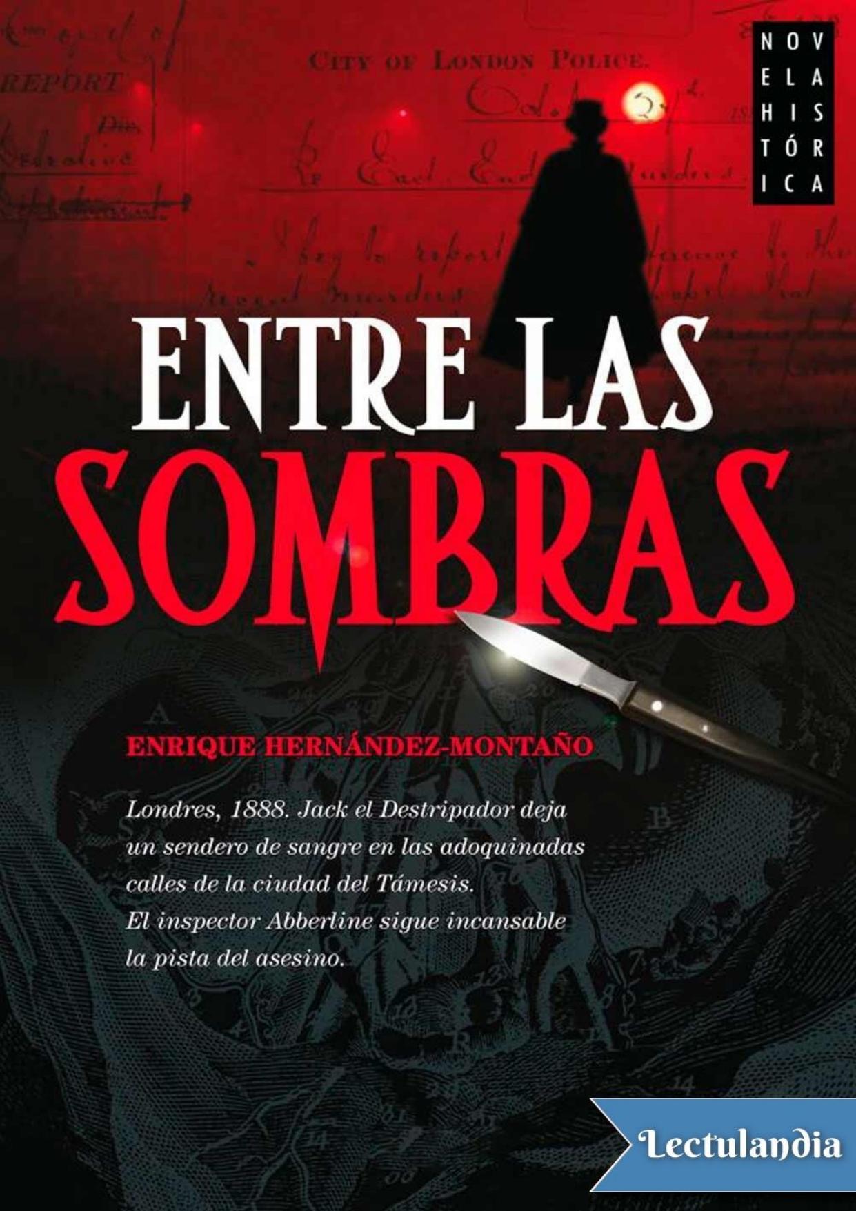Entre sombras de Enrique Hernández-Montaño, portada del libro
