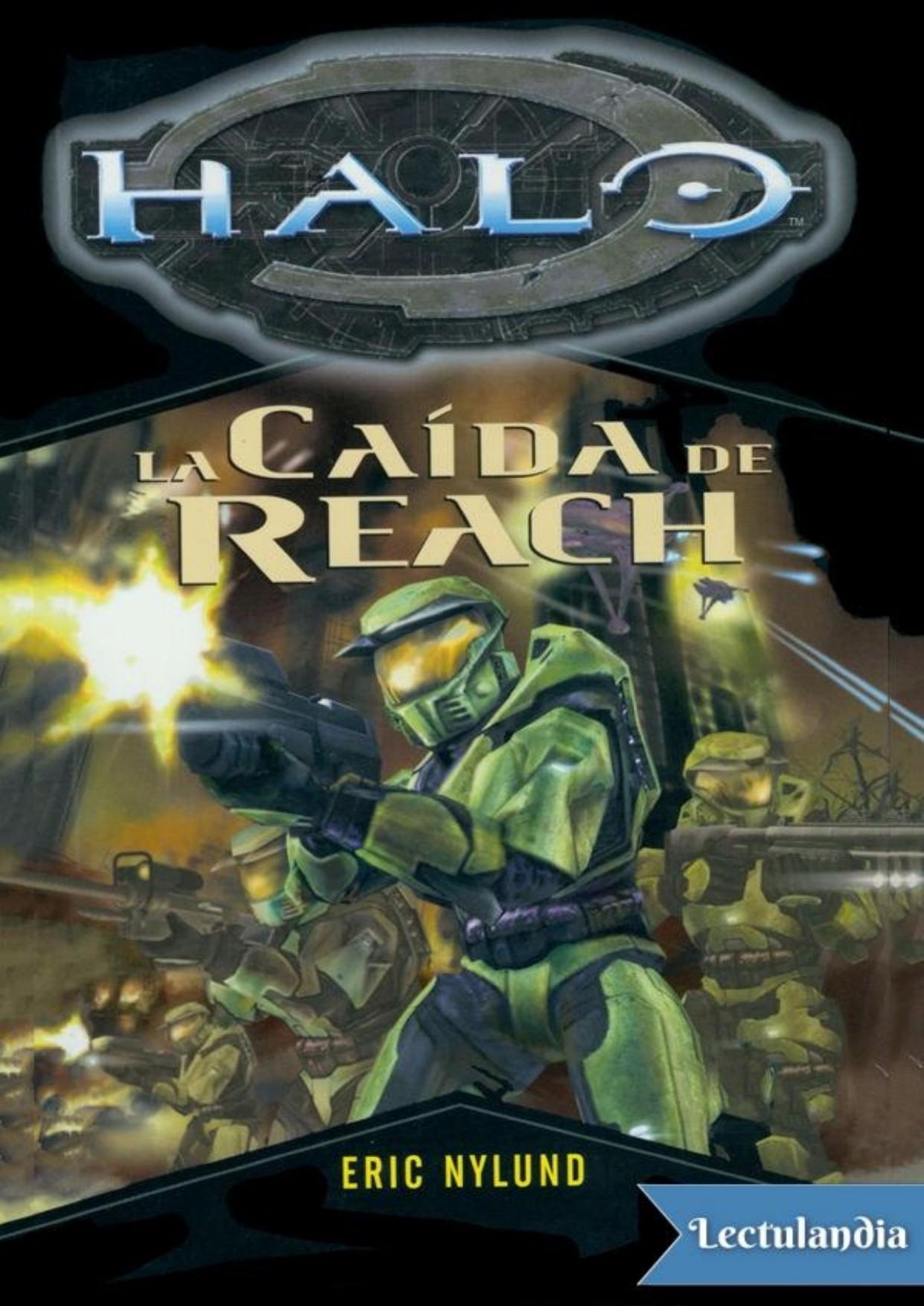 La caída del Reach de Eric S. Nylund, portada del libro