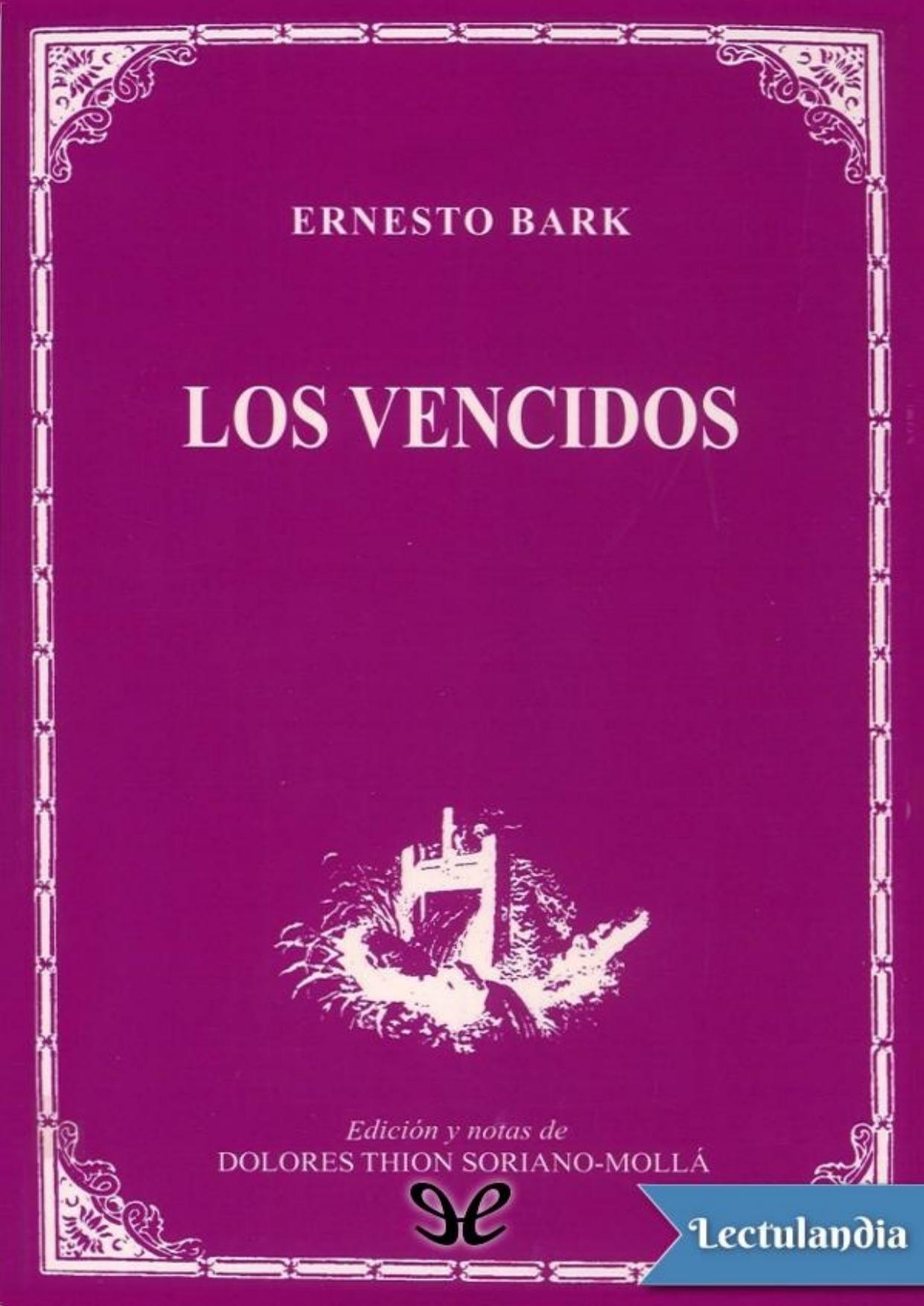 Los vencidos de Ernesto Bark, portada del libro