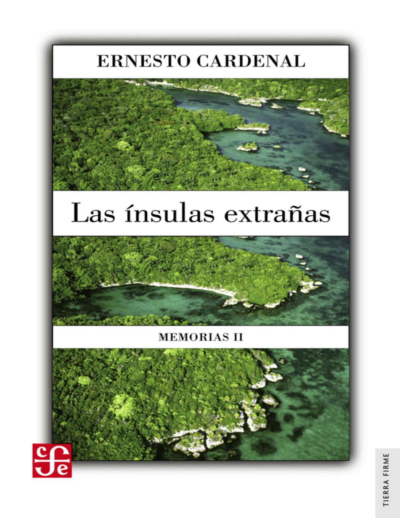 La ínsulas extrañas de Ernesto Cardenal, portada del libro