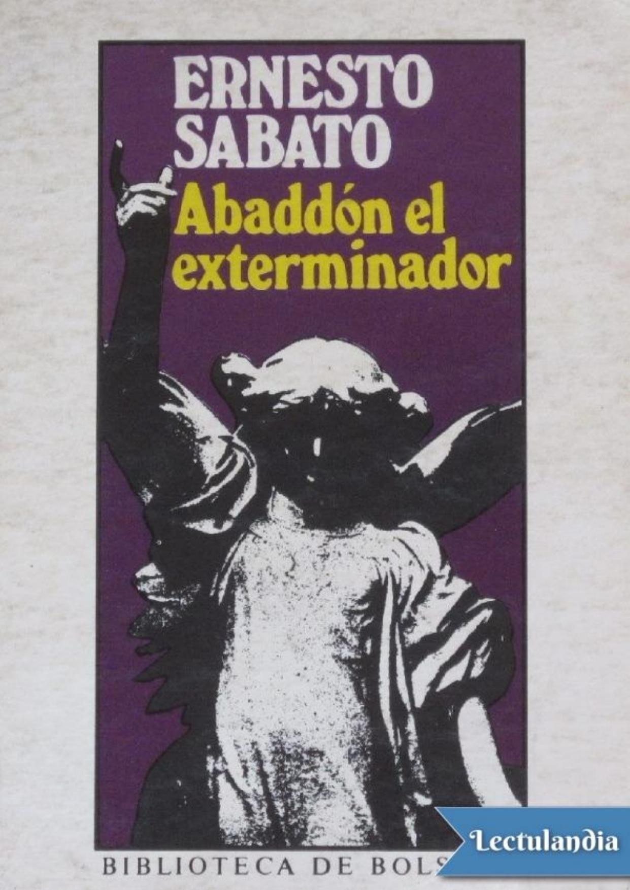 Abbadón el exterminador de Ernesto Sabato, portada del libro