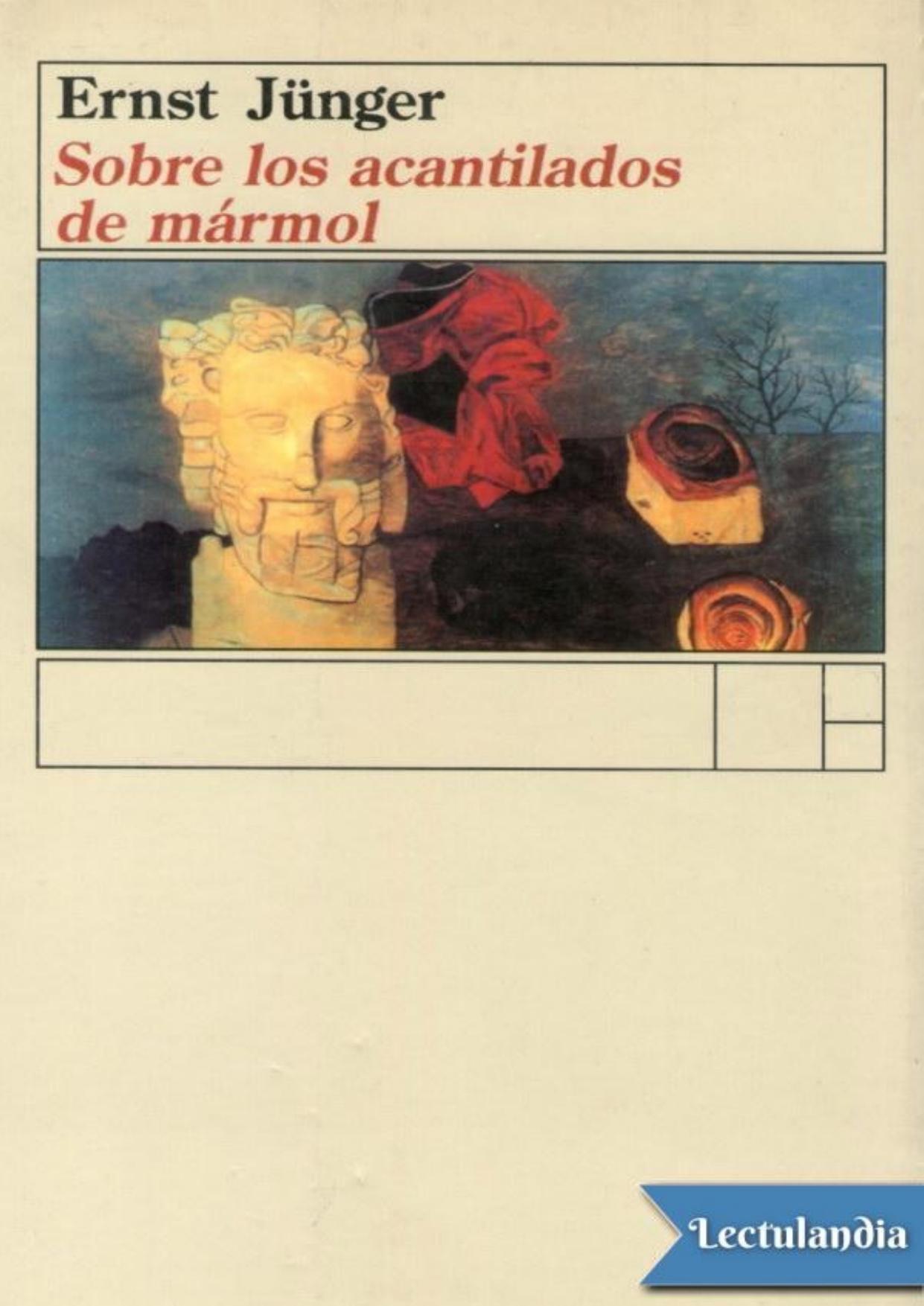 Sobre los acantilados de mármol de Ernst Jünger, portada del libro