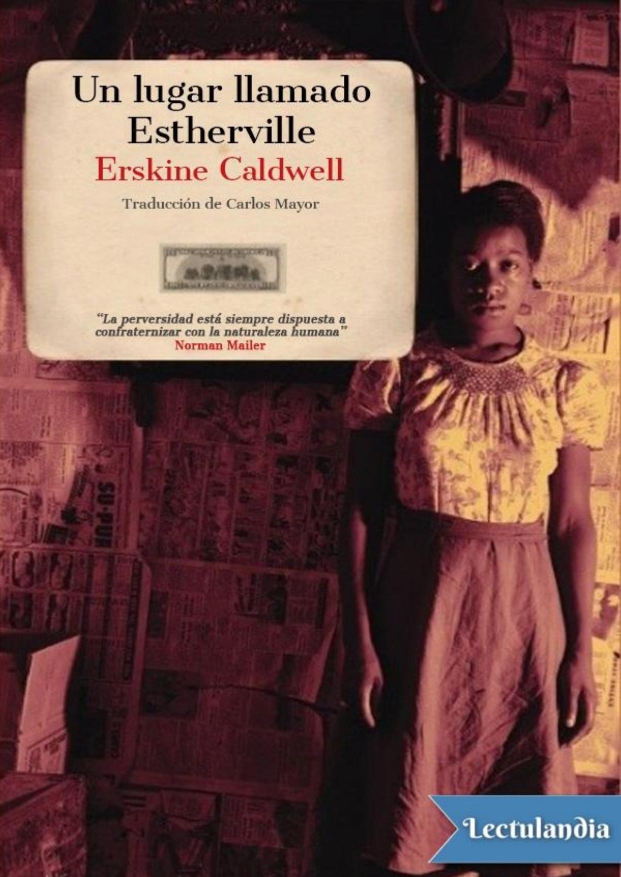 Un lugar llamado Estherville de Erskine Caldwell, portada del libro