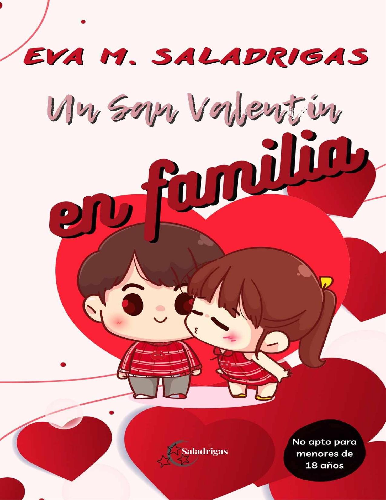 Un San Valentín en familia de Eva M. Saladrigas, portada del libro