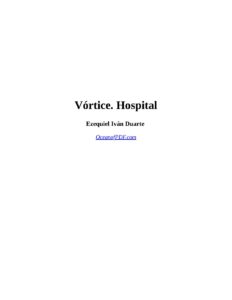 Portada de Vórtice. Hospital