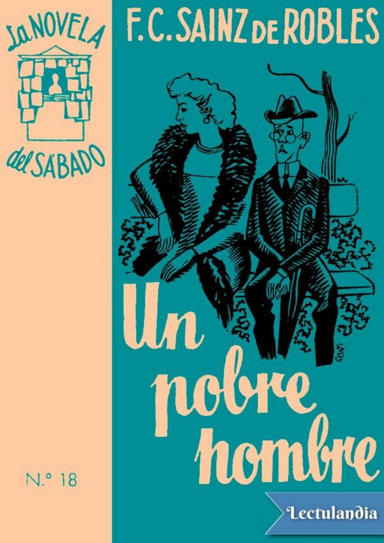 Un pobre hombre de Federico Carlos Sainz de Robles, portada del libro