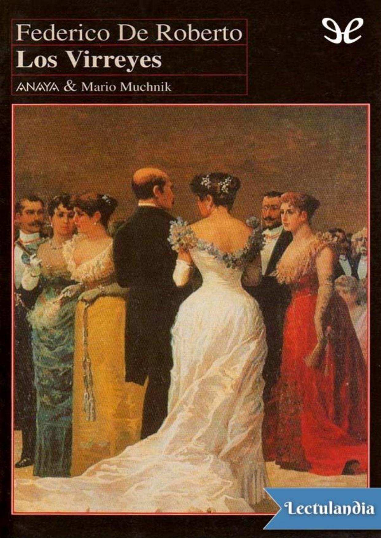 Los Virreyes de Federico De Roberto, portada del libro