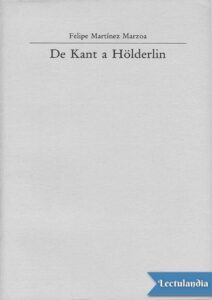 Portada de De Kant a Hölderlin
