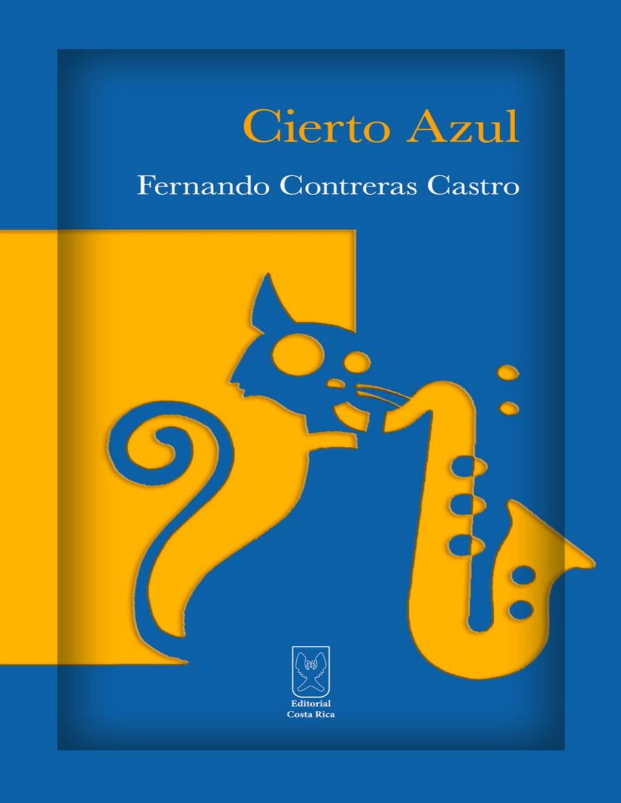Cierto Azul de Fernando Contreras, portada del libro