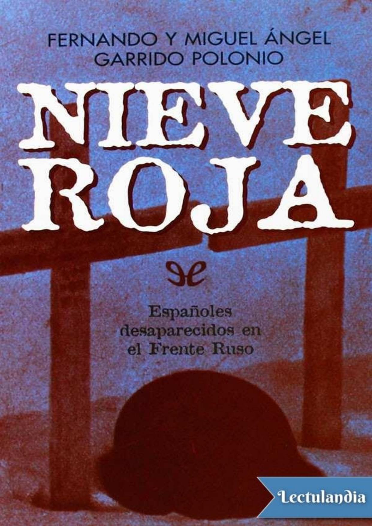 Nieve roja de Fernando Garrido Polonio, portada del libro
