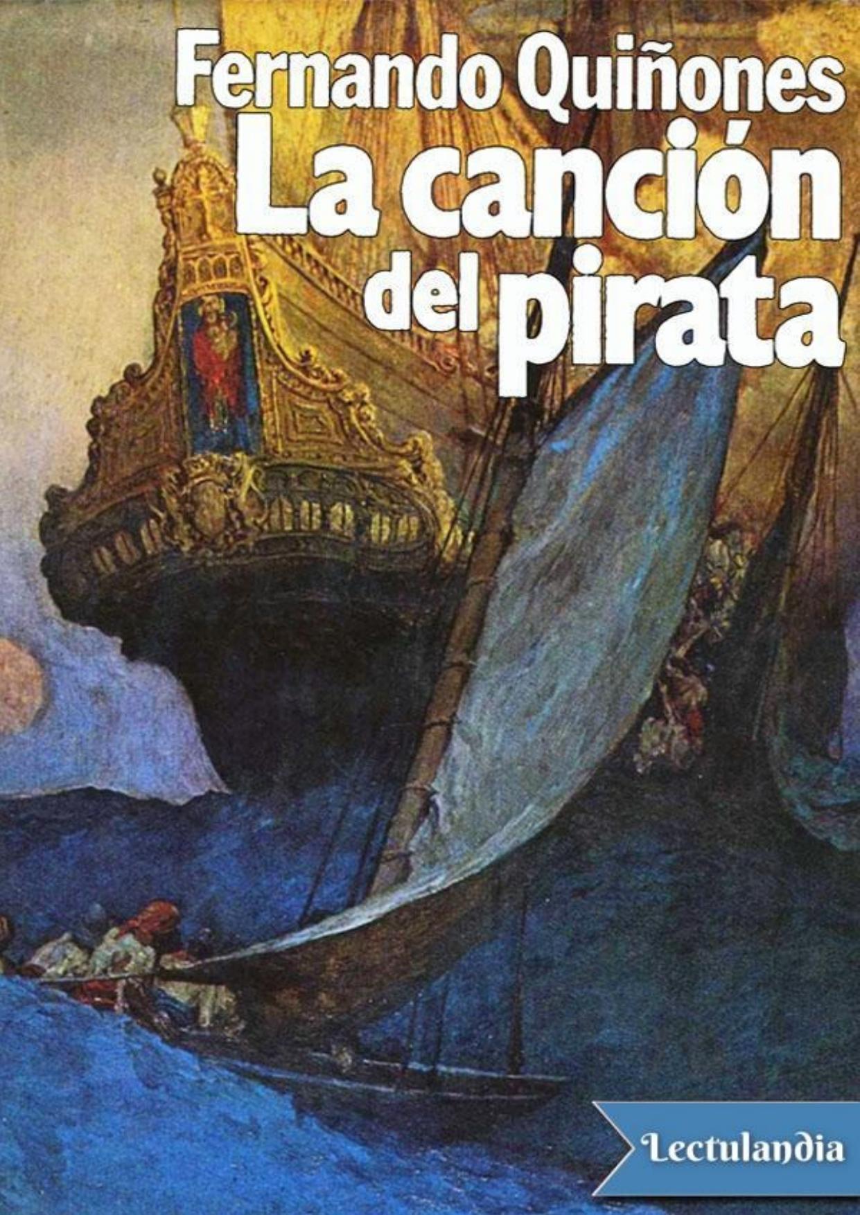 La canción del pirata de Fernando Quiñones, portada del libro