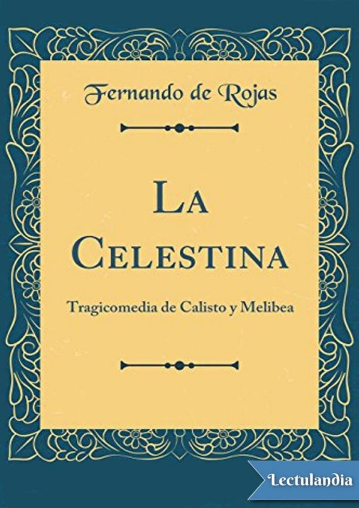La Celestina de Fernando de Rojas, portada del libro