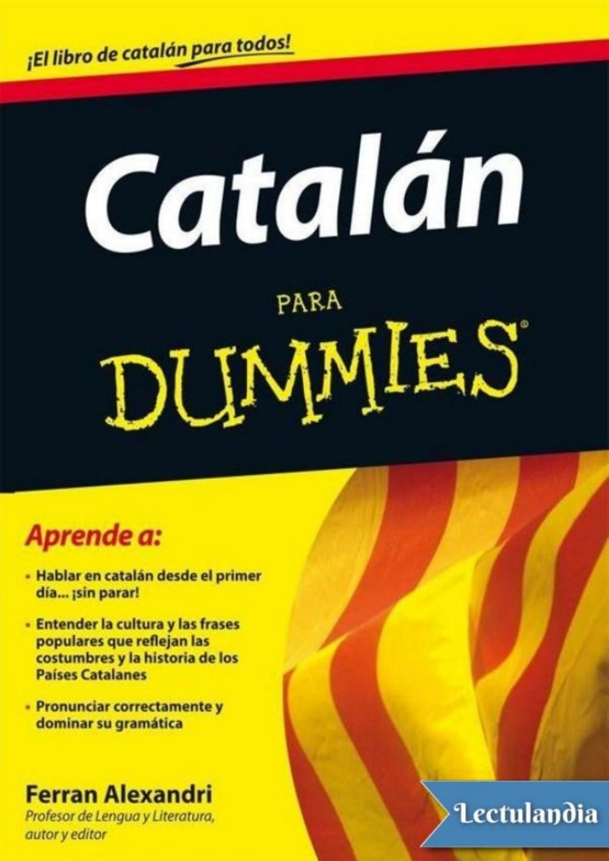 Catalán para dummies de Ferran Alexandri, portada del libro