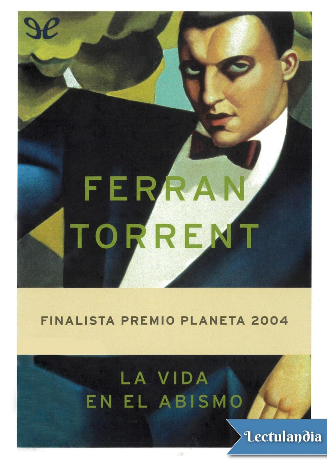 La vida en el abismo de Ferran Torrent, portada del libro