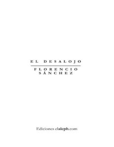 Portada de El desalojo