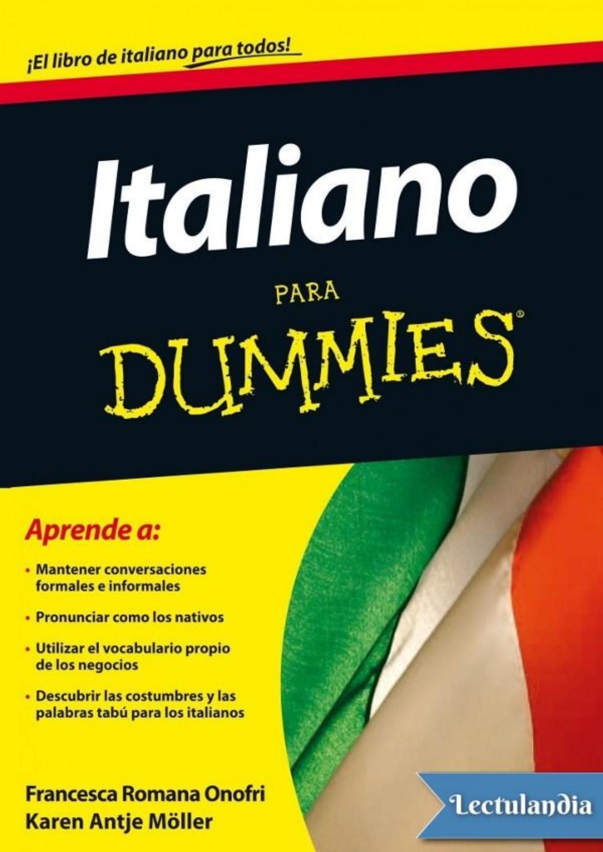 Italiano para dummies de Francesca Romana Onofri, portada del libro