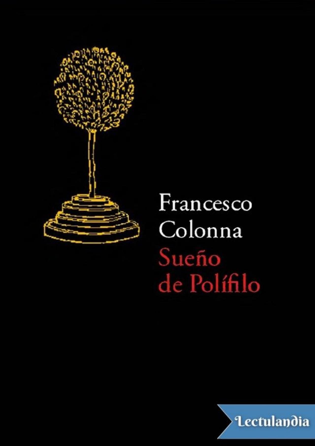 Sueño de Polífilo de Francesco Colonna, portada del libro