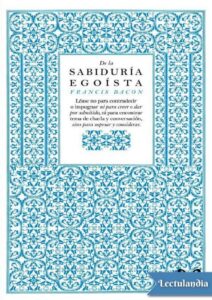 Portada de De la sabiduría egoísta