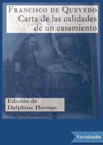 Portada de Carta de las calidades de un casamiento