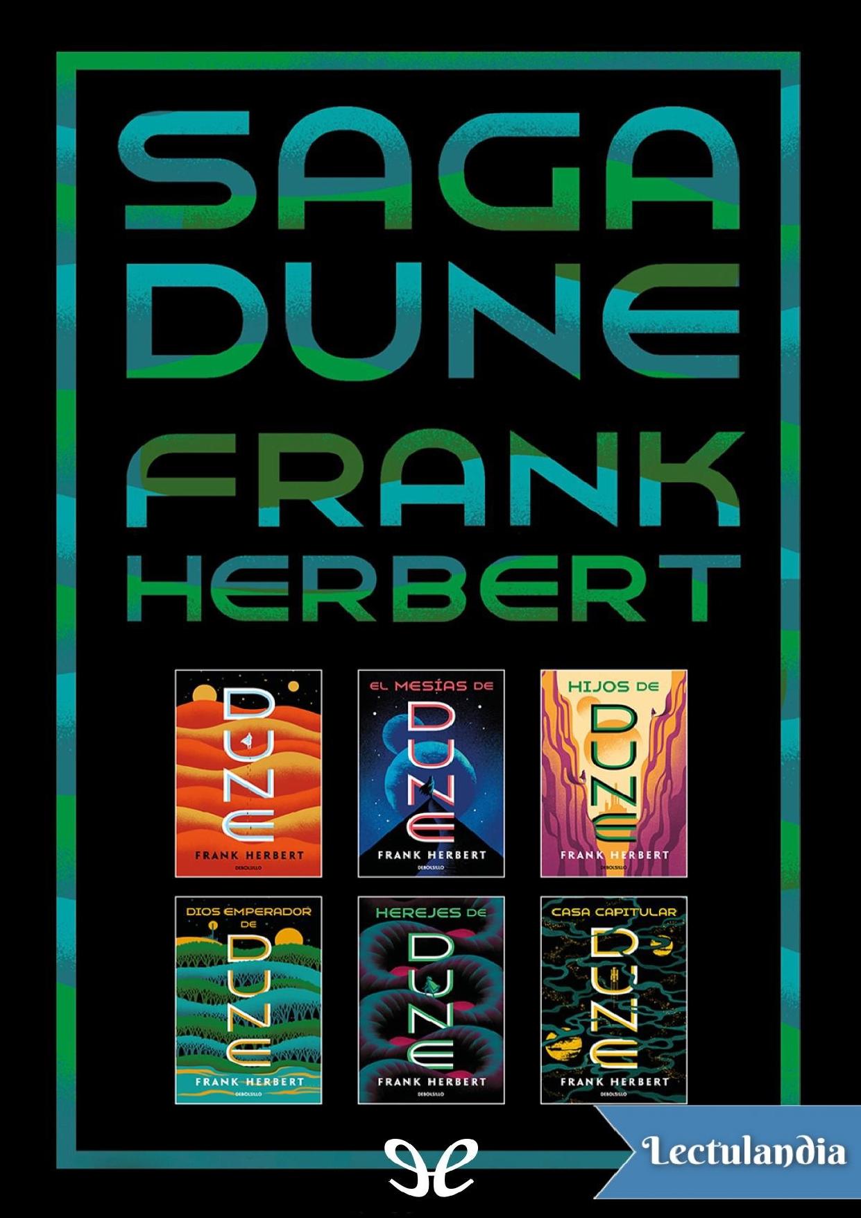 Saga Dune de Frank Herbert, portada del libro