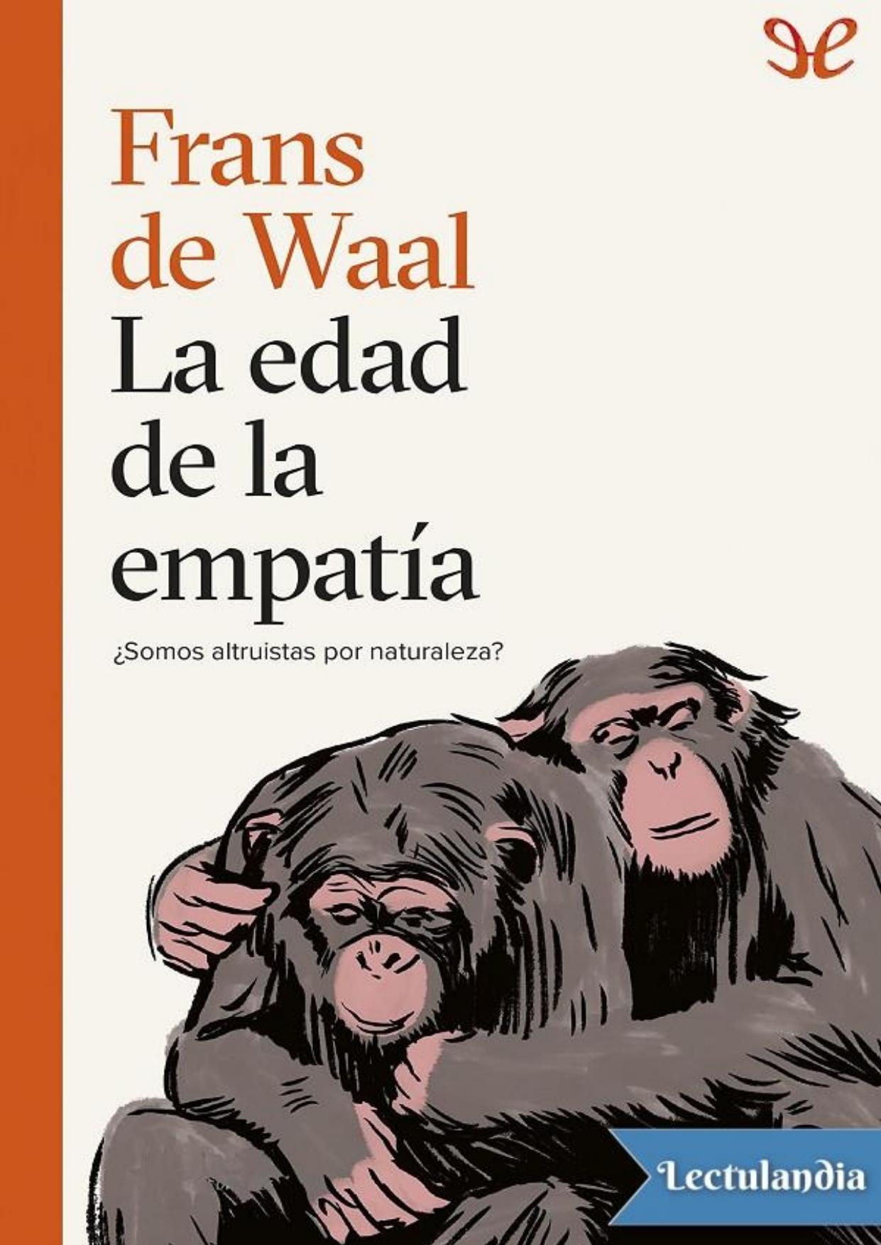 La edad de la empatía de Frans De Waal, portada del libro