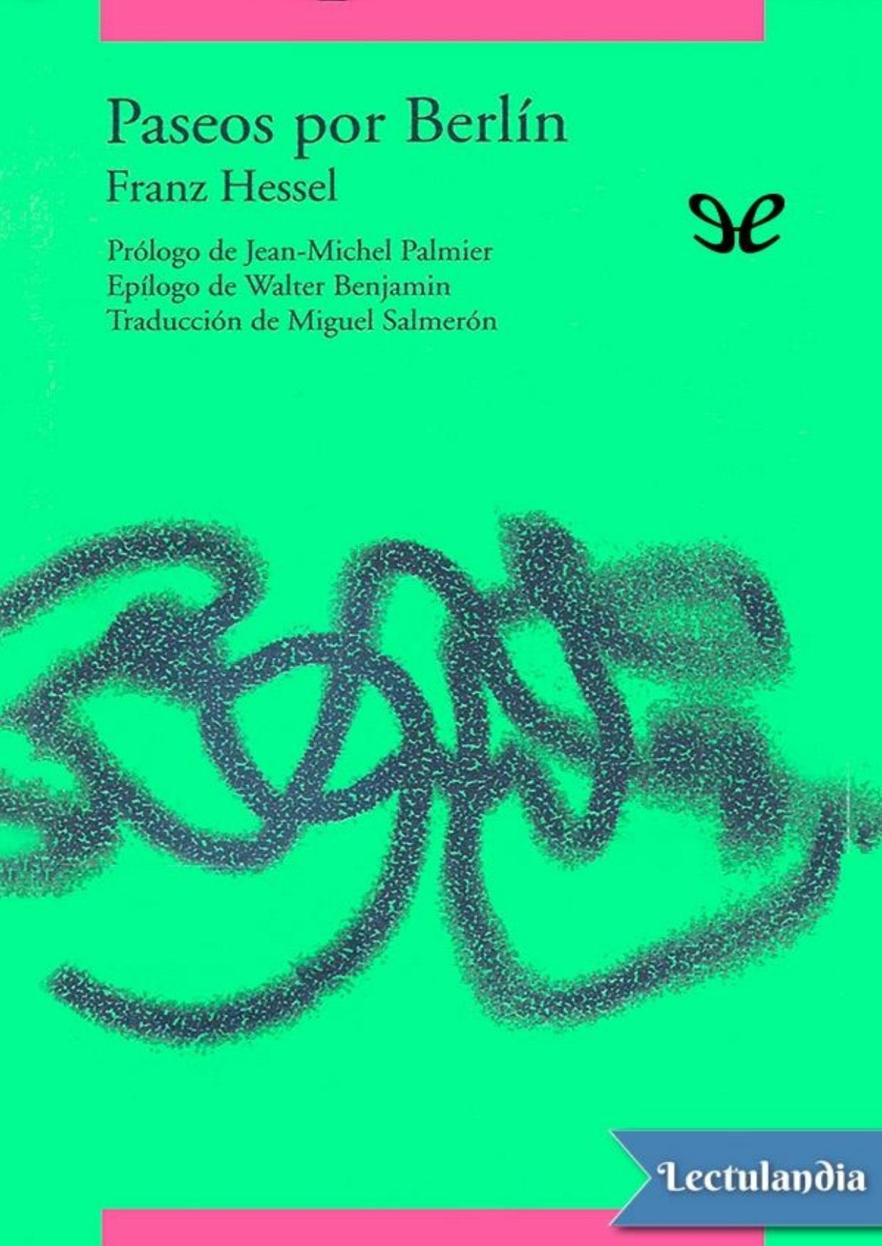 Paseos por Berlín de Franz Hessel, portada del libro