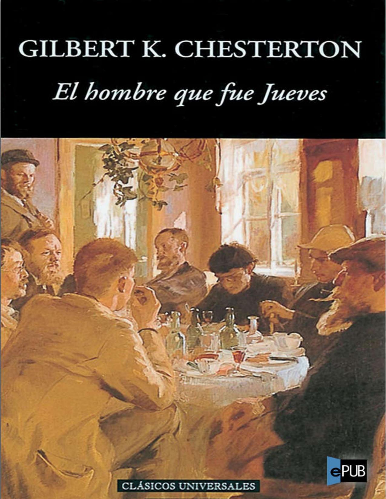 El hombre que fue Jueves de G. K. Chesterton, portada del libro